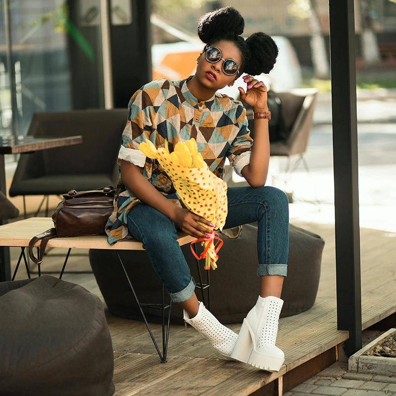 Triangle Plaid Shirt